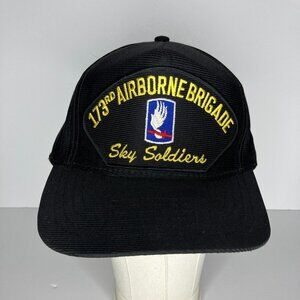 173rd Airborne Brigade Sky Soldier Black Adjustable Hat